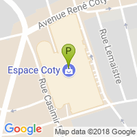 carte de la Pharmacie de l'Espace Coty