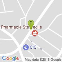carte de la Pharmacie Sainte Cecile