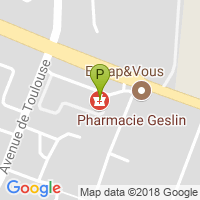 carte de la Pharmacie des Mahonias