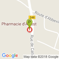 carte de la Pharmacie d'Arrest