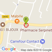 carte de la Pharmacie Serpinet