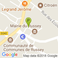 carte de la Pharmacie du Russey