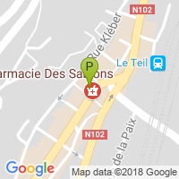 carte de la Pharmacie des Sablons