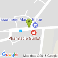 carte de la Pharmacie Guillot Sylvie