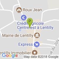 carte de la Pharmacie de Lentilly