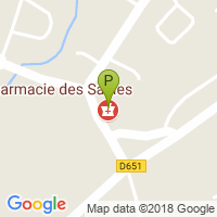 carte de la Pharmacie des Sables