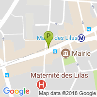 carte de la Pharmacie Centrale des Lilas