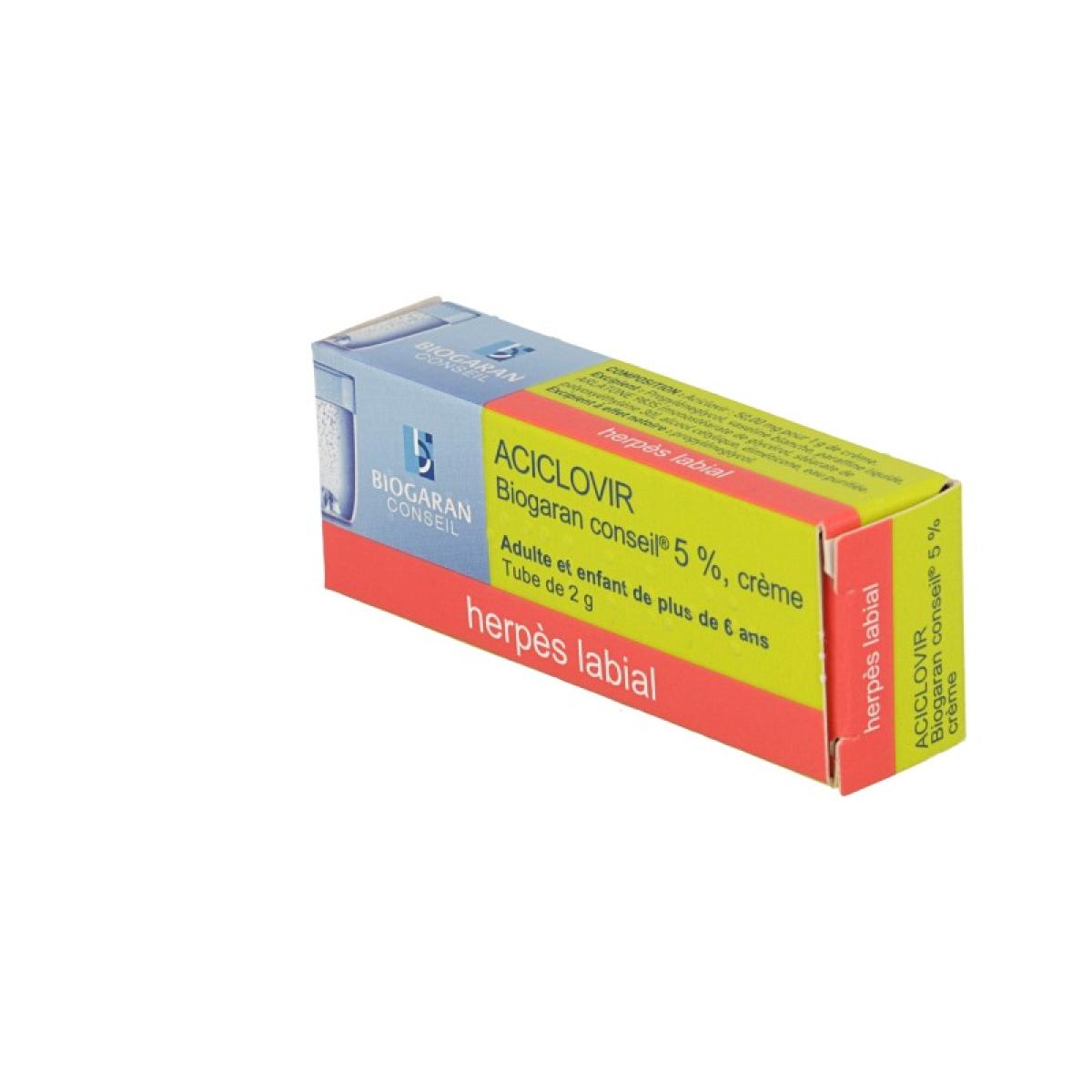 Aciclovir biogaran prix