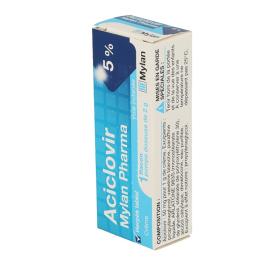 MYLAN Aciclovir pharma 5% crème flacon avec pompe doseuse 2g