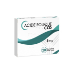 C.C.D Acide folique 5mg boîte de 20 comprimés
