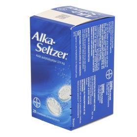 BAYER Alka seltzer 324mg 20 comprimés effervescents