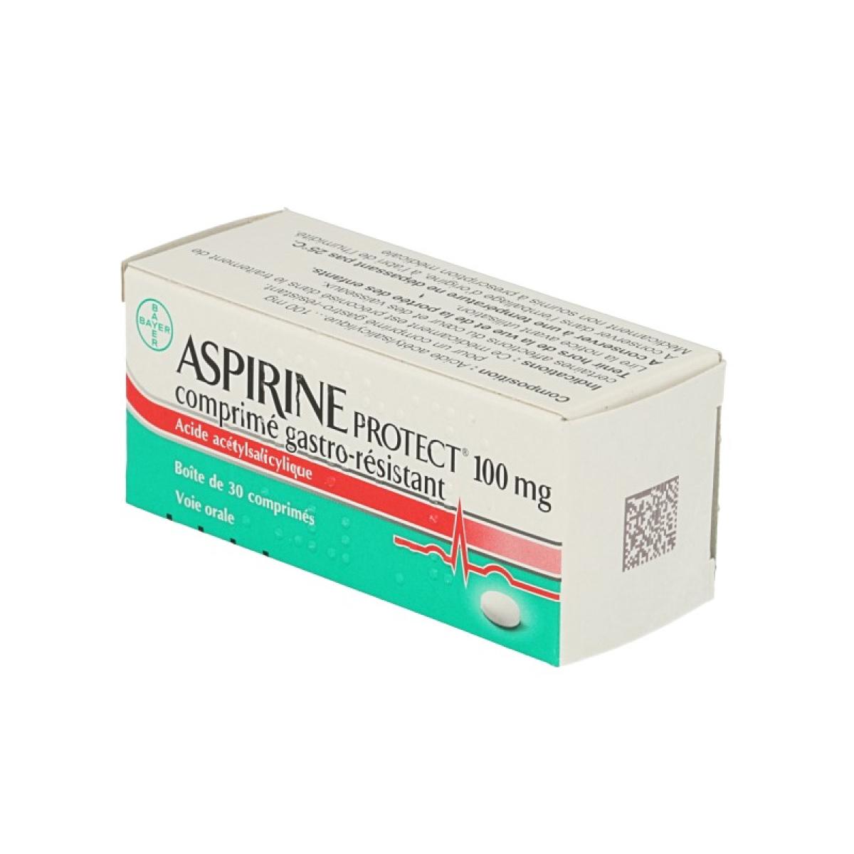 Bayer Aspirine Protect 100mg Boite De 30 Comprimes Gastro Resistants Medicaments Pharmarket