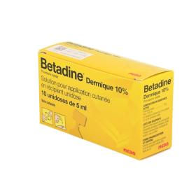 MEDA PHARMA Betadine dermique 10 unidoses 5ml