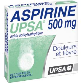 UPSA Aspirine 500mg 20 comprimés effervescents
