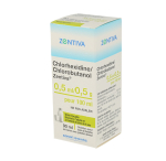 SANOFI Chlorhexidine chlorobutanol zentiva 0,5ml/0,5g/100ml bain de bouche boîte de 1 flacon de 90ml