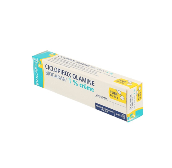 BIOGARAN Ciclopirox olamine 1 crème tube de 30g Médicaments Pharmarket