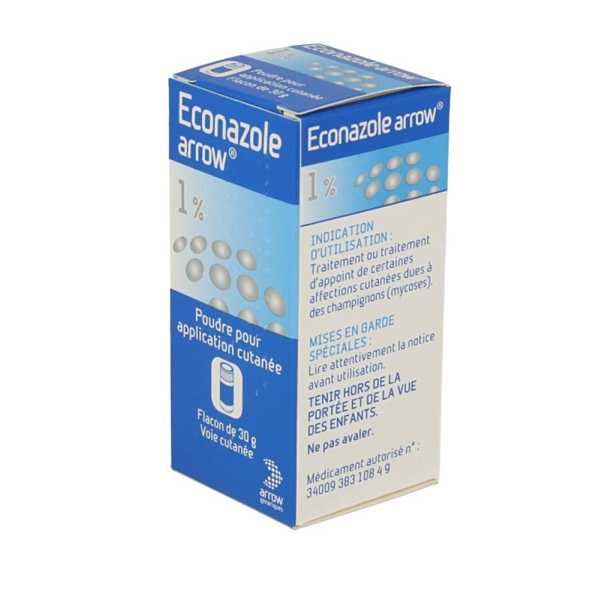 Arrow Econazole 1 Poudre Pour Application Cutanee Flacon De 30g Medicaments Pharmarket
