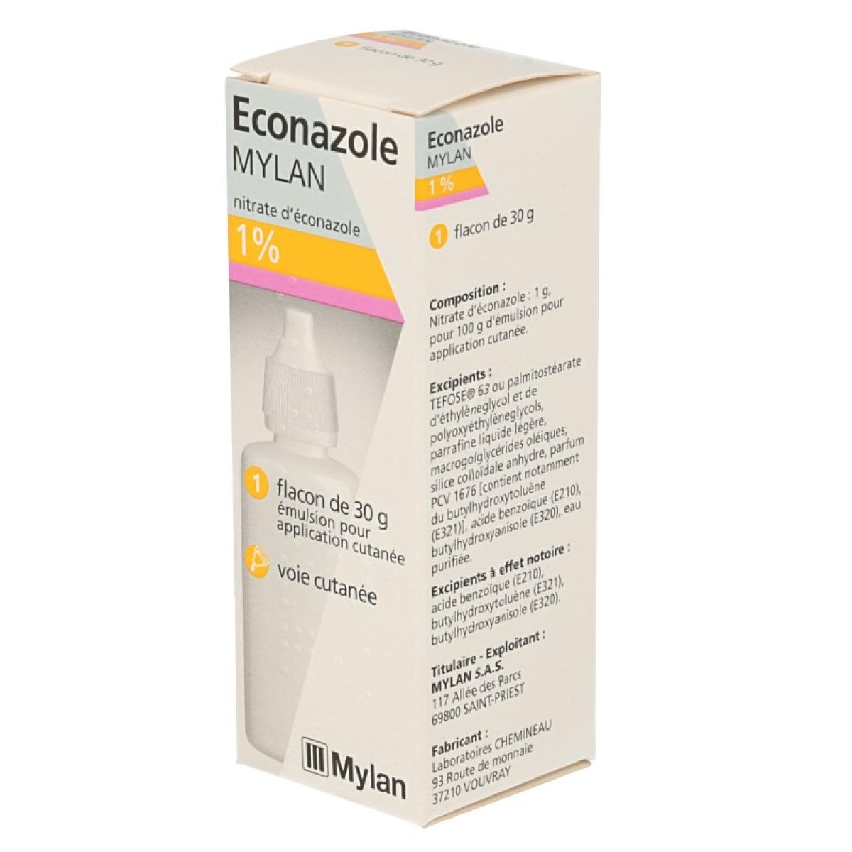 Mylan Econazole 1 Emulsion Pour Application Cutanee Flacon De 30g Medicaments Pharmarket