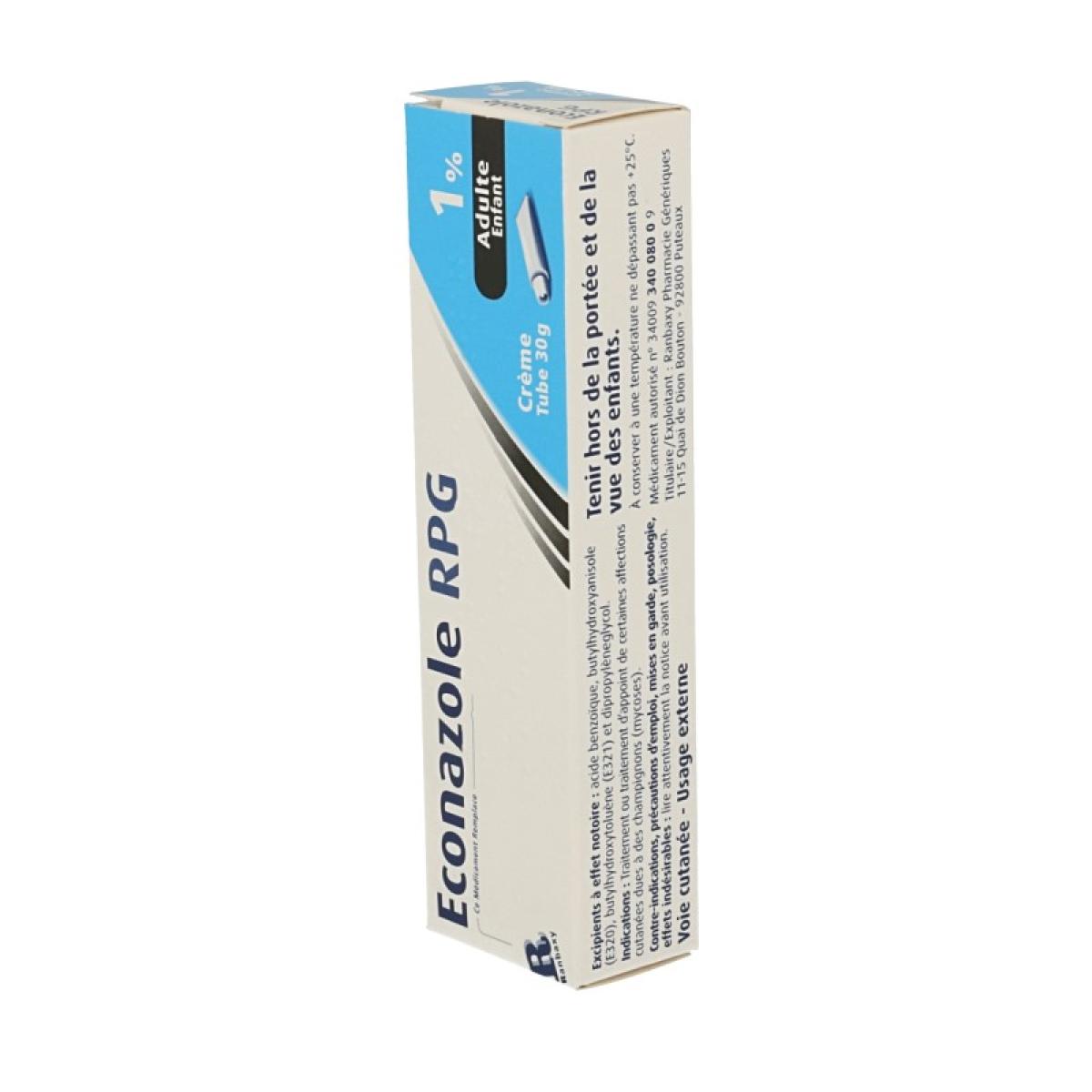 Ranbaxy Econazole Rpg 1 Creme Tube De 30g Medicaments Pharmarket