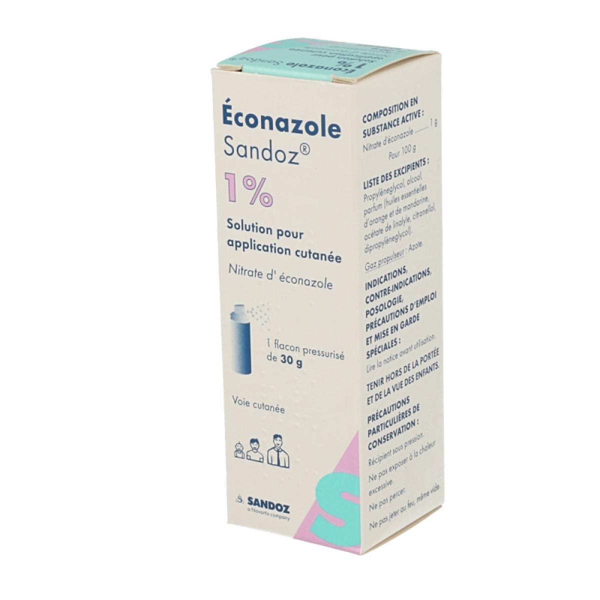 Sandoz Econazole 1 Solution Pour Application Cutanee Flacon Pulverisateur De 30g Medicaments Pharmarket