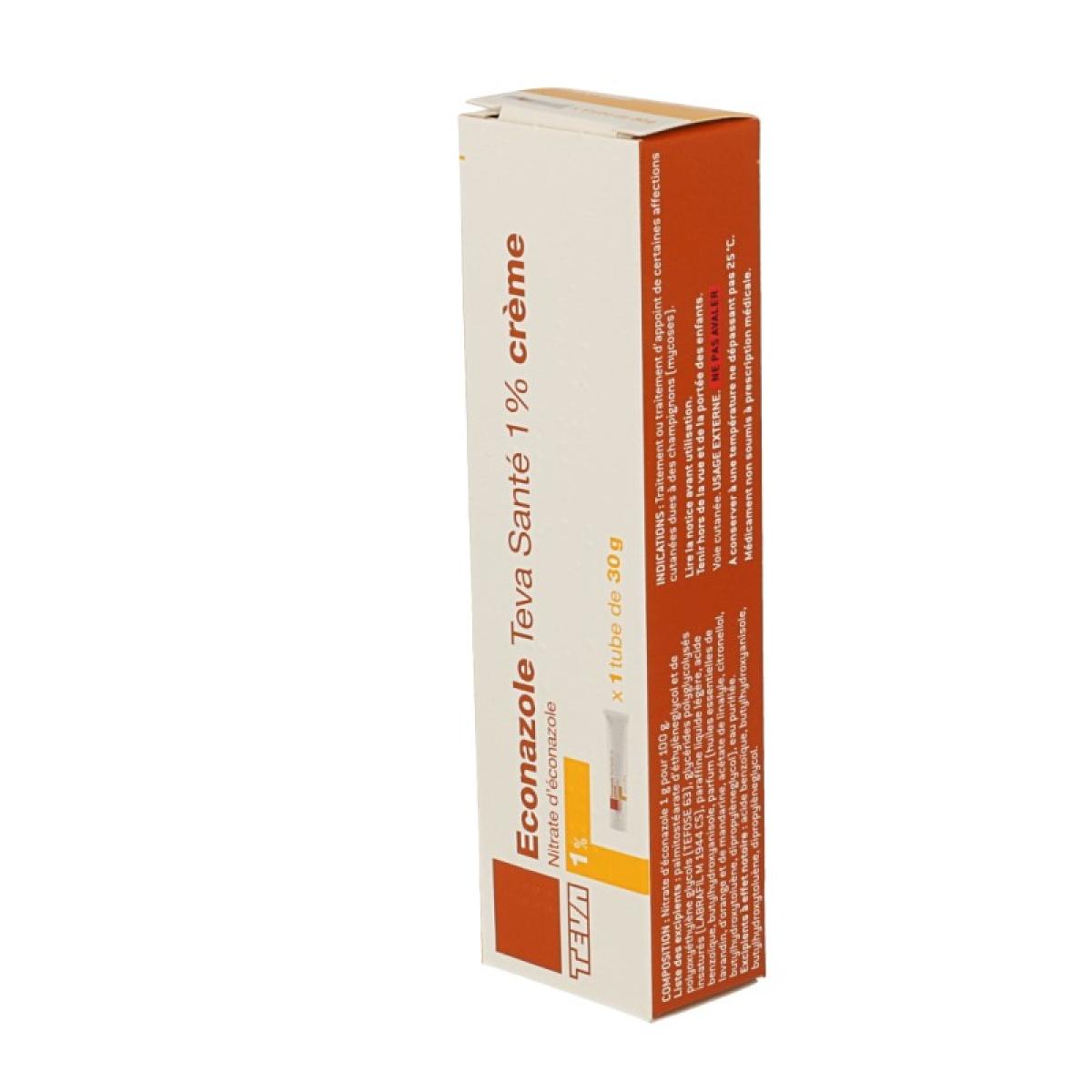 Teva Sante Econazole Sante 1 Creme Tube De 30g Medicaments Pharmarket