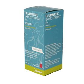 ZAMBON Fluimucil 2% adultes sans sucre solution buvable 200ml