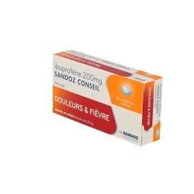 SANDOZ Ibuprofene conseil  200mg 20 comprimés enrobés
