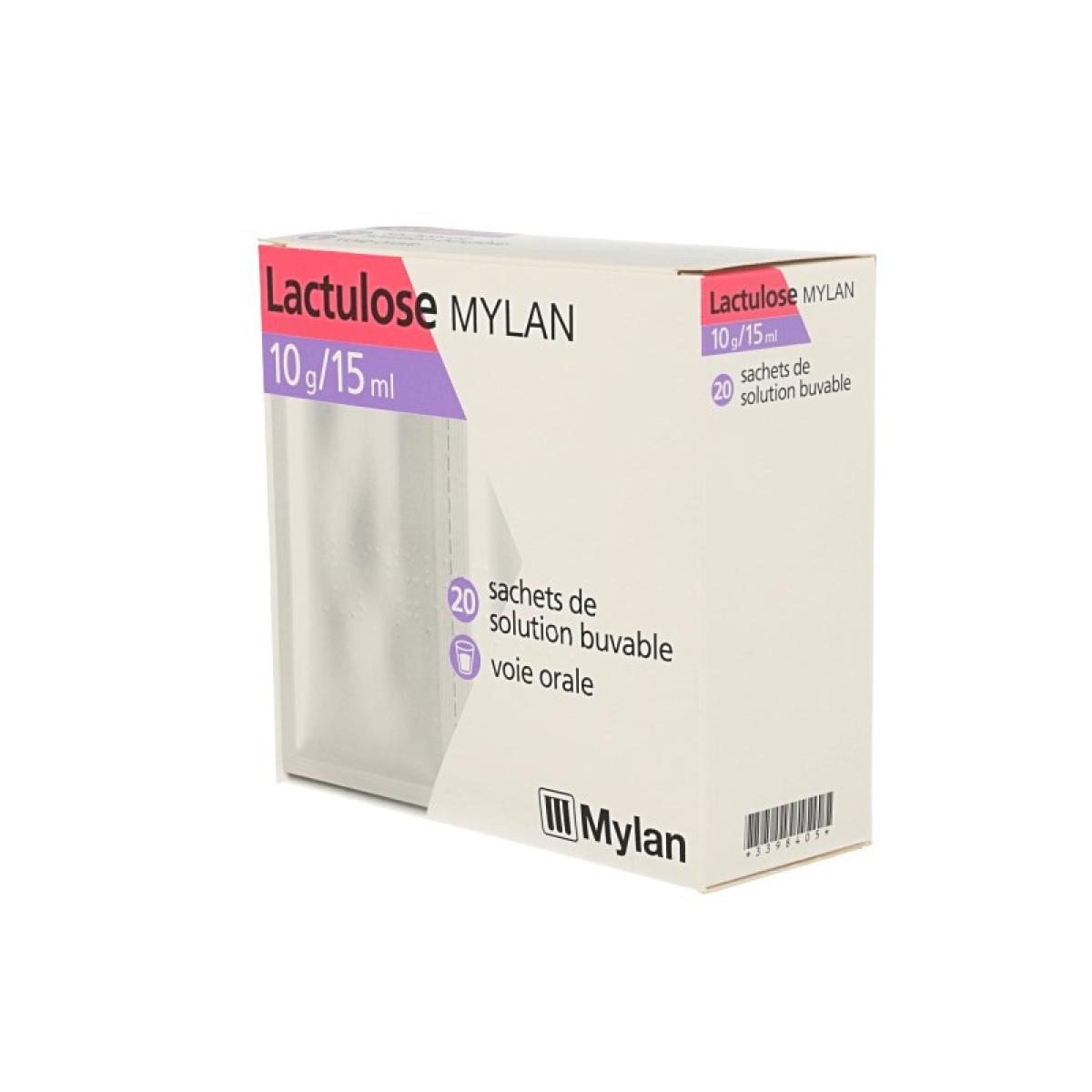 MYLAN Lactulose 10g solution buvable 20 sachets de 15ml Médicaments