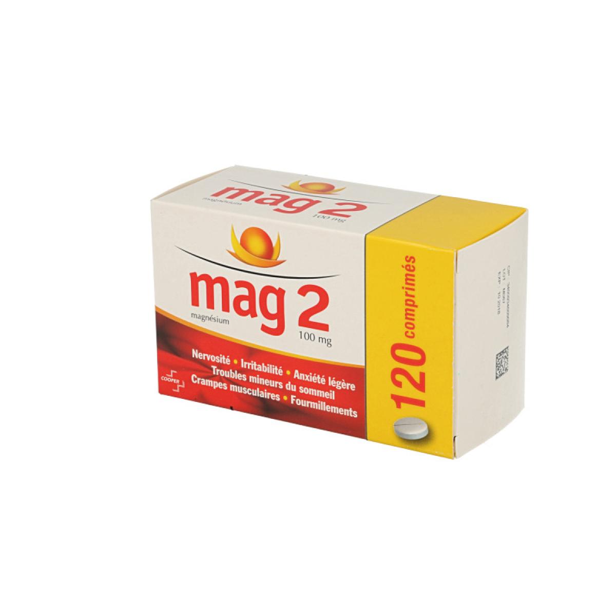 COOPER Mag 2 100mg boîte de 120 comprimés - Médicaments ...
