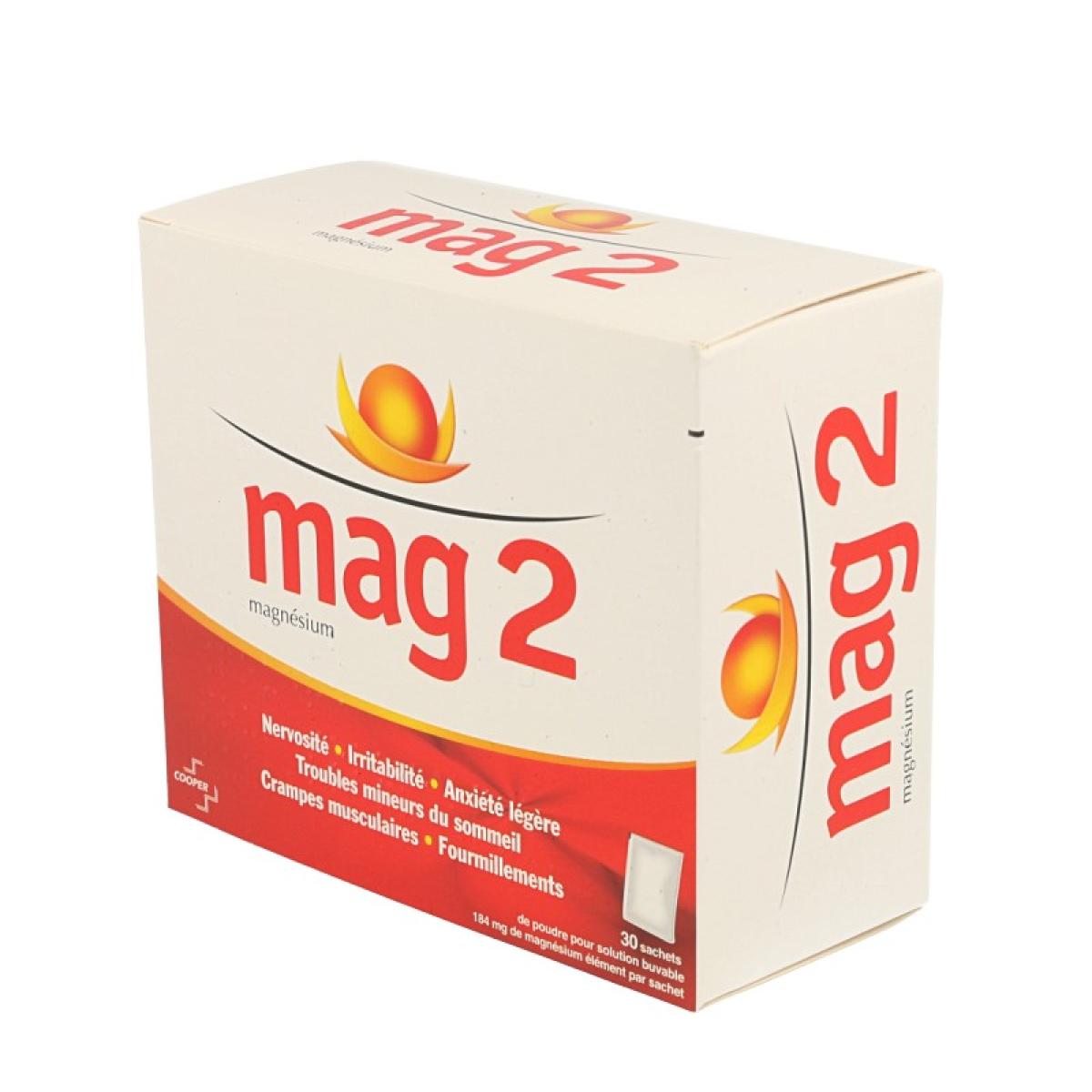COOPER Mag 2 poudre pour solution buvable boîte de 30 sachets