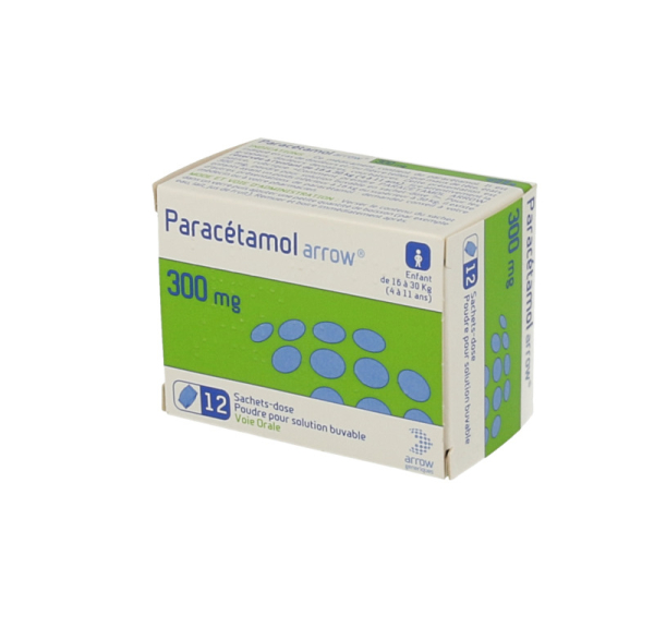 ARROW Paracétamol 300mg poudre pour solution buvable boîte de 12
