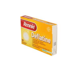 BAYER Rennie deflatine sans sucre 18 comprimés