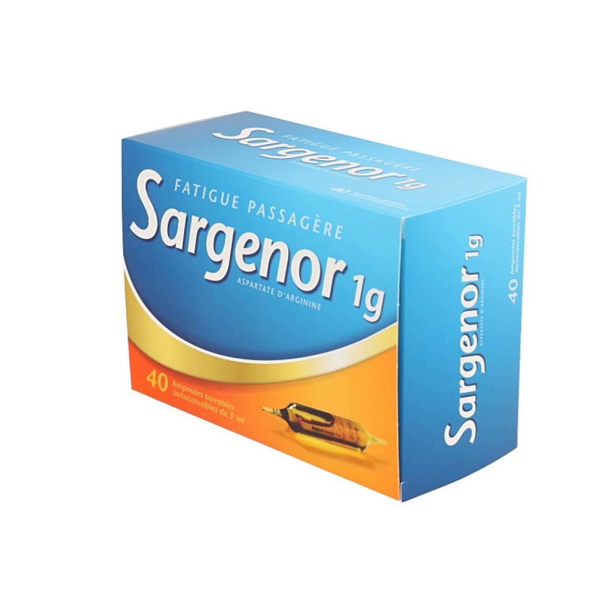 MEDA PHARMA Sargenor 1 g/5ml solution buvable coffret de 40 ampoules