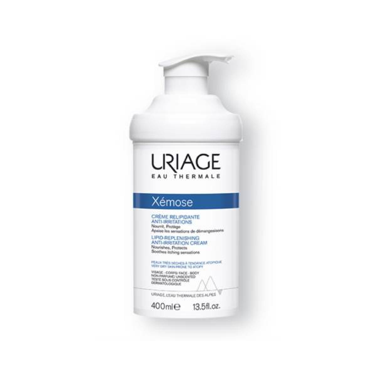 URIAGE Xémose crème relipidante anti-irritations 400ml - Parapharmacie ...