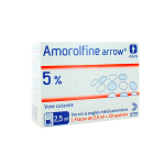 ARROW Amorolfine 5 %, vernis à ongles médicamenteux, boîte de 1 flacon (+ 20 spatules) de 2,50ml