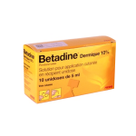 MEDA PHARMA Betadine 10% solution vaginale boîte de 10 récipients unidoses de 10ml