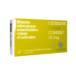 CRISTERS Cétirizine conseil 10mg boîte de 7 comprimés pelliculés sécables