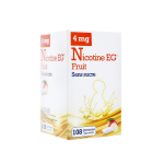 EG LABO Nicotine fruit 4mg sans sucre médicamenteuse boîte de 108 gommes à mâcher