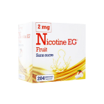 EG LABO Nicotine fruit 2mg sans sucre édulcorée  boîte de 204 gommes à mâcher
