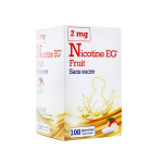 EG LABO Nicotine fruit 2mg sans sucre boîte de 108 gommes à mâcher