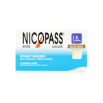 NICOPASS Réglisse menthe 1,5mg sans sucre boîte de 12 pastilles