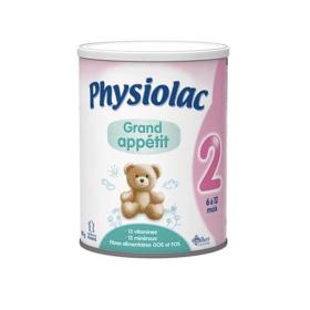 PHYSIOLAC Lait grand appétit 2ème âge 900 g