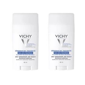 VICHY Déodorant 24h toucher sec stick lot de 2x40 ml