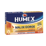 HUMEX Mal de gorge miel citron sans sucre boîte de 24 pastilles