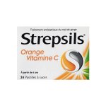 RECKITT BENCKISER Strepsils orange vitamine C boîte de 24 pastilles