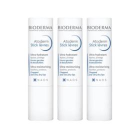 BIODERMA Atoderm stick lèvres lot 3x4g