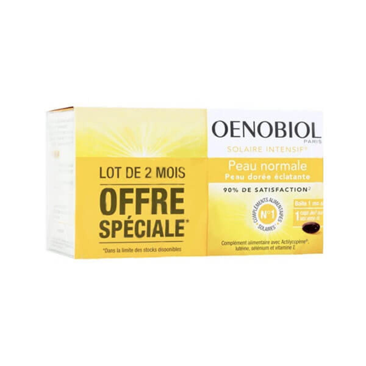 OENOBIOL Solaire intensif peau normale lot 2x30 capsules OENOBIOL Solaire intensif peau normale lot 2x30 capsules