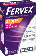 UPSA Fervex adulte framboise 8 sachets de granulés