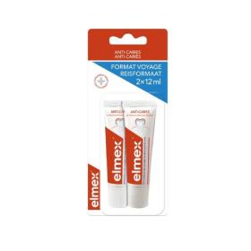 ELMEX Dentifrice anti-caries tubes de voyage 2x12ml