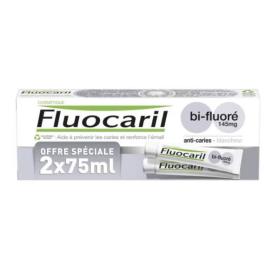 FLUOCARIL Dentifrice blancheur bi-fluoré lot de 2x75ml